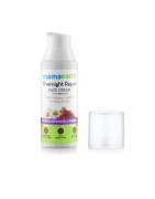 MamaEarth Overnight Repair Night Cream With Collagen, Saffron & Daisy Flower, 50g For Brightening & Firming